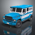 Blue And White Brinks Security Armored Military Vehicle For Secure Transport