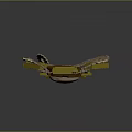 Industrial Style Lighting Combination With Yellow Circular Center And Metal Gear Components