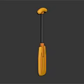 Yellow Manual Mixing Tool With Black Rod Plastic Blades And Yellow Grip For Home Use