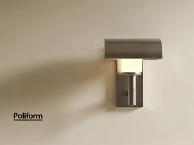 Poliform Modern Wall Lamp with Sleek Metallic Design Wall Mounted Illuminated Light 3d model