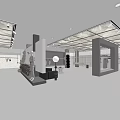 Modern Fashion Clothing Store Interior With Decorative Spheres Clothing Racks And Wheat Decorations