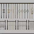 Diverse Decorative Railings With Various Styles Intricate Patterns And Metal Designs For Home Use