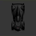 Streamlined Silver Concept Sports Car With Sleek Body Rear Wing And Futuristic Design