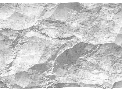 Modern background wall rock background wall 3d model