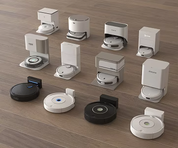 Modern sweeping robot mopping robot 3d model