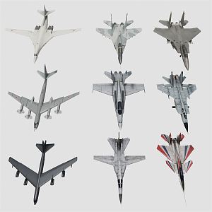 modern fighter aircraft 3d model