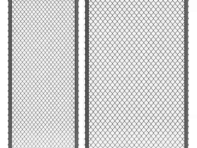 Stylish Modern Metal Frame Grid Partition For Interior Space Dividing Design 3d model