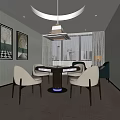 Chess and card room 3d model