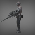 Zombie Biochemical Warrior Science Fiction Warrior Death Warrior Avenger Biochemical Crisis Low Face Number Low Model Simple Model Game Movie Level Super Realistic 3d model