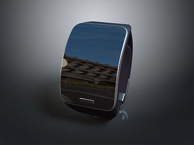 Waterproof Watch Technology Watch High Tech Watch Science Fiction Watch Modern Editable Screen 3d model