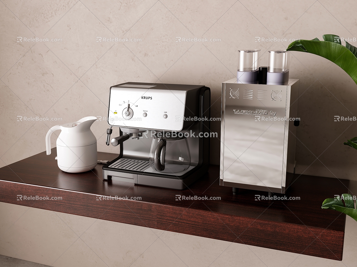 Modern coffee machine 3d model