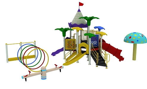 Modern Amusement Equipment Children's Slide Children's Play Equipment 3d model