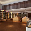 Wine Store Interior With Wine Bottles On Shelves Wooden Cabinets High Chairs And Glassware