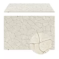 Soft Beige Square Rug With Natural Pebble Texture For Modern Living Room Decor