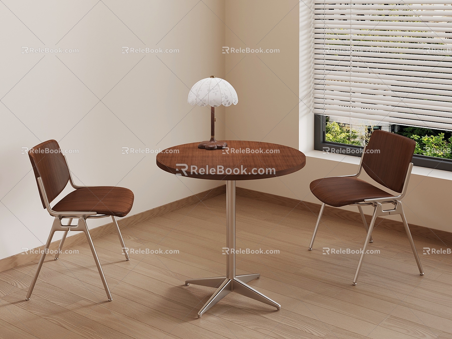 01 Table Modern French Leisure Table Negotiation Table Dining Table 3d model