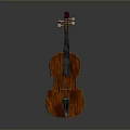 Wooden Violin Household Item With Classic Design And Musical Strings