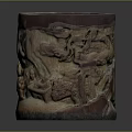 Exquisite Carved Bamboo Furniture With Intricate Traditional Figures And Natural Patterns