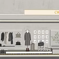 Elegant Chillcha Shop Window Display Featuring Clothes Bags Shoes Mannequin And Plant