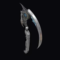 Scythe Sci-fi Scythe Death Scythe Cyberpunk Scythe Future Weapon High-tech Low Face Number Low Model Simple Model Game Movie and TV Level Super Realism 3d model