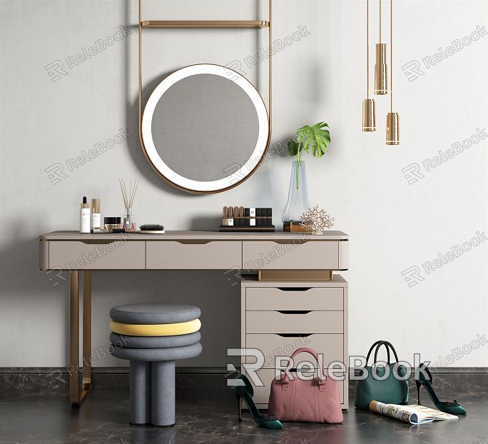 Light Luxury Dressing Table model