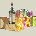 Vibrant Ironwork Signage Featuring Welcome Cocktails Cabaret Colorful Letters And Barrel Accents
