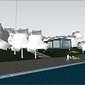 Contemporary Hillside Villa With Overhanging Design Swimming Pool Natural Surroundings And Illuminated Interior