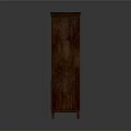 Vintage Wooden Bookshelf With Multiple Shelves And Bottom Cabinet Doors