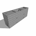 Modern Detached House With Open Entrance Concrete Walls Glass Doors Staircase And Potted Plant