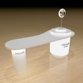 Cosmetics Display Cabinet Jewelry Display Cabinet Commercial Space Display Cabinet Booth 41 3d model