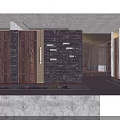 Elegant Private Box Interior With Wooden Elements Glass Partitions Dining Table Chairs And Warm Lighting