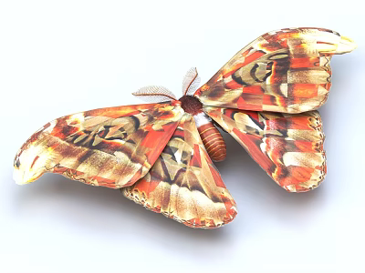 Colorful Aquatic Animal With Vibrant Patterns And Unique Physical Features 3d model