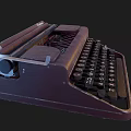 Vintage Royal Industrial Equipment with Dark Brown Keyboard and Classic Roller Design
