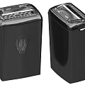 Two Black Paper Shredders As Essential Office Appliances For Document Handling 3d model