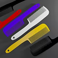 Colorful Plastic Combs with Handles for Daily Hair Care Essentials