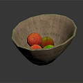 Healthy Fresh Colorful Fruits in Woven Basket with Apples and Peaches