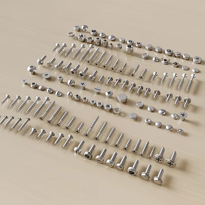 Self-tapping screw 3d model Self-tapping screw 3d model