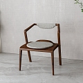 New Chinese style single chair 3d model