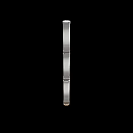 Modern Minimalist Floor Lamp With Tall White Cylindrical Column And Metal Base