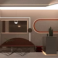 Elegant Modern Beauty Hair Salon Interior Design With Comfortable Styling Chairs And Illuminated Round Mirrors