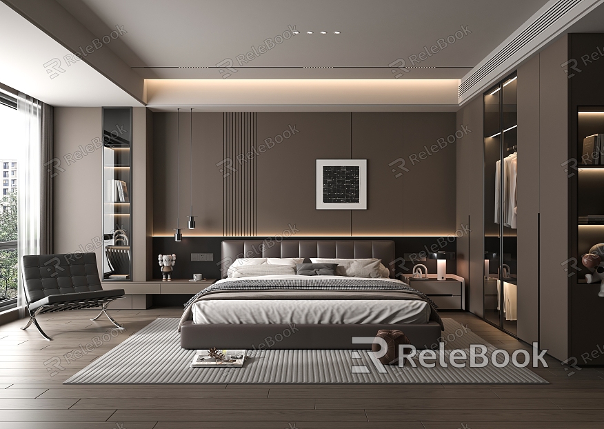 Modern Bedroom Double Bed model