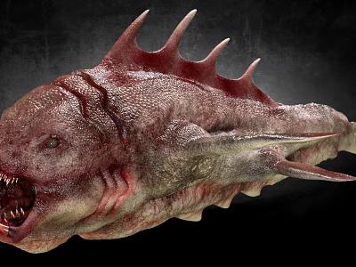 Modern Weird Fish Giant Weird Fish 3d model Modern Weird Fish Giant Weird Fish 3d model