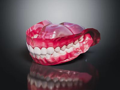 Dental Model of Human Jaw with Teeth and Gums Structure Anatomy 3d model