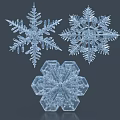 Delicate Transparent Snowflake Decorative Ornament Set With Various Designs For Home Decor