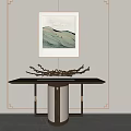 New Chinese Style End View Table Entrance Cabinet Side Cabinet 3d model