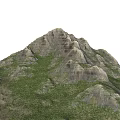 Scenic Mountain Landscape with Rocky Peaks Lush Green Vegetation and Natural Terrain