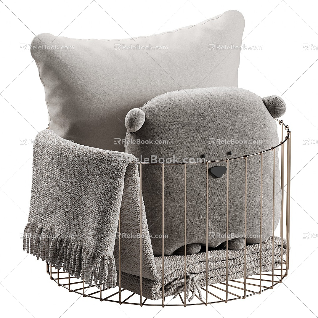 Children's soft basket 3d model