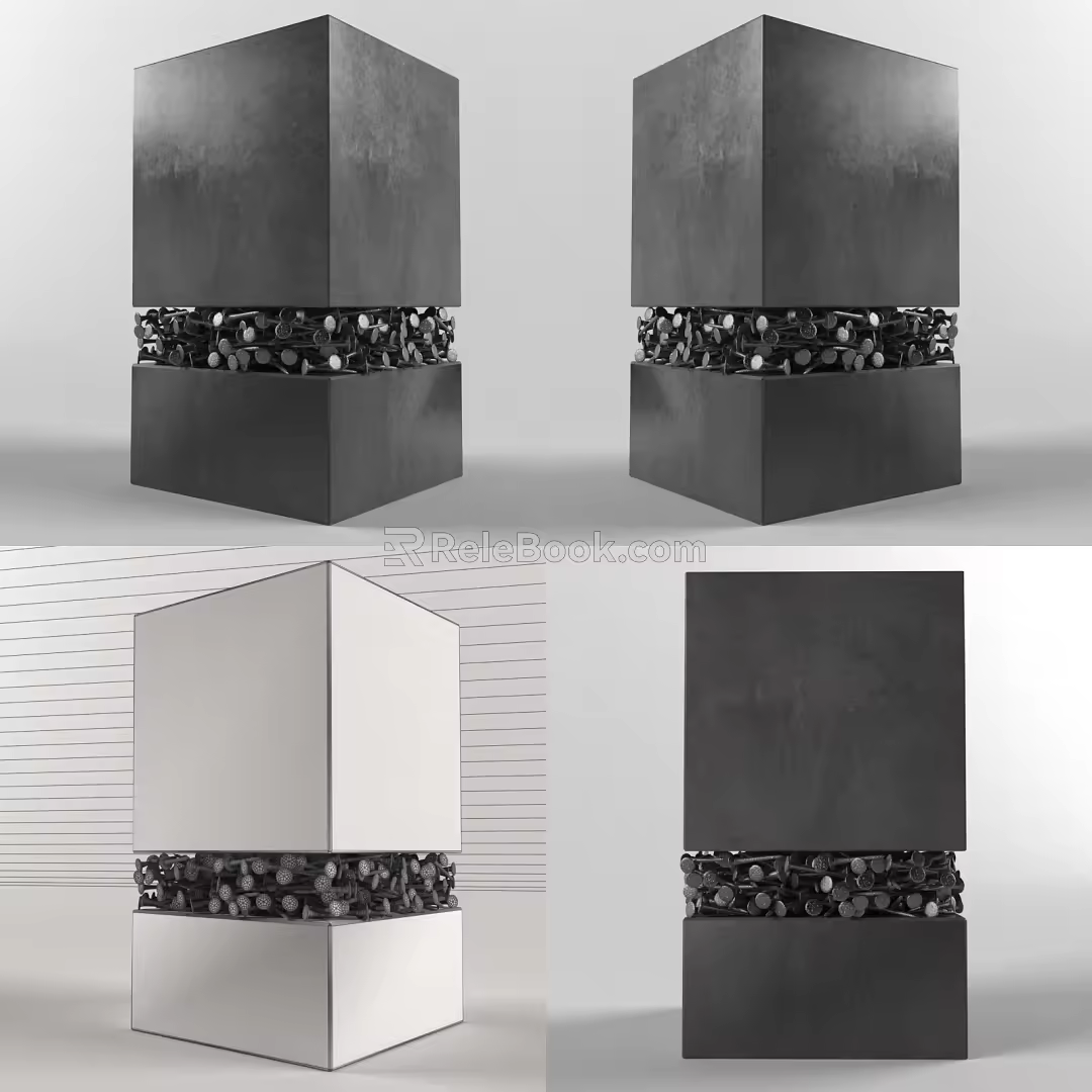 INDUSTRIAL LOFT COLUMN MODELING 3d model