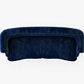 Navy Blue Velvet Two Seater Sofa With Elegant Tufted Back Design 3d model