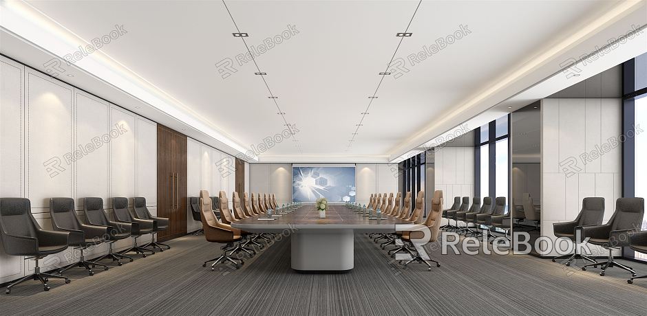 Modern Conference Room Large Conference Room model