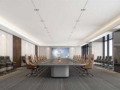 Modern Conference Room Large Conference Room model